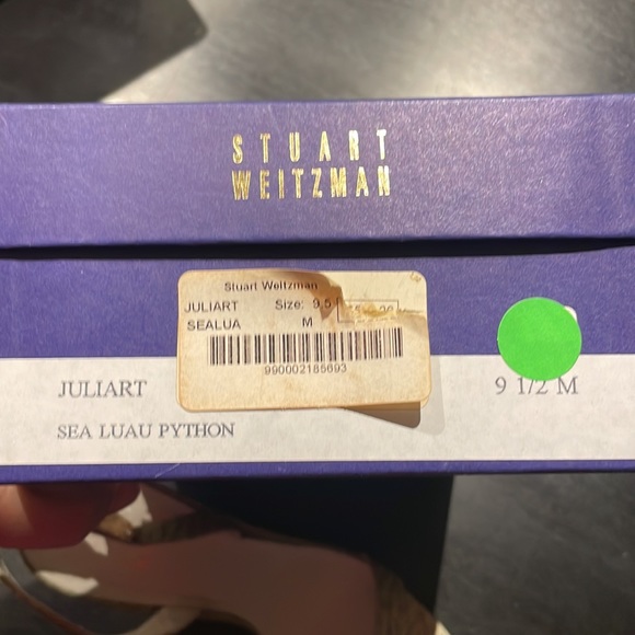 Stuart Weitzman Juliart Sea Luau Python Sandals — 9.5 — Never worn! - Picture 8 of 8